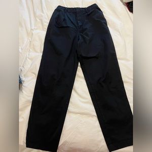 Gap Straight Leg Cotton Trousers with elastic back | Black | Size 10 Tall